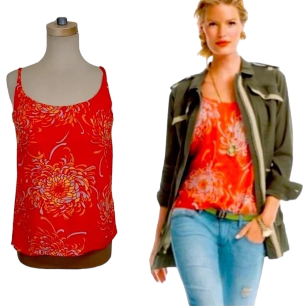 EUC CAbi “Lovely Day” Floral Mums Cami Top (GMH-V)